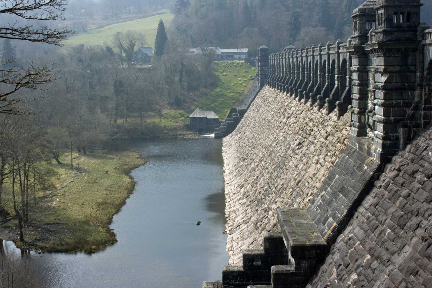 Front of Lake Vyrnwy Dam